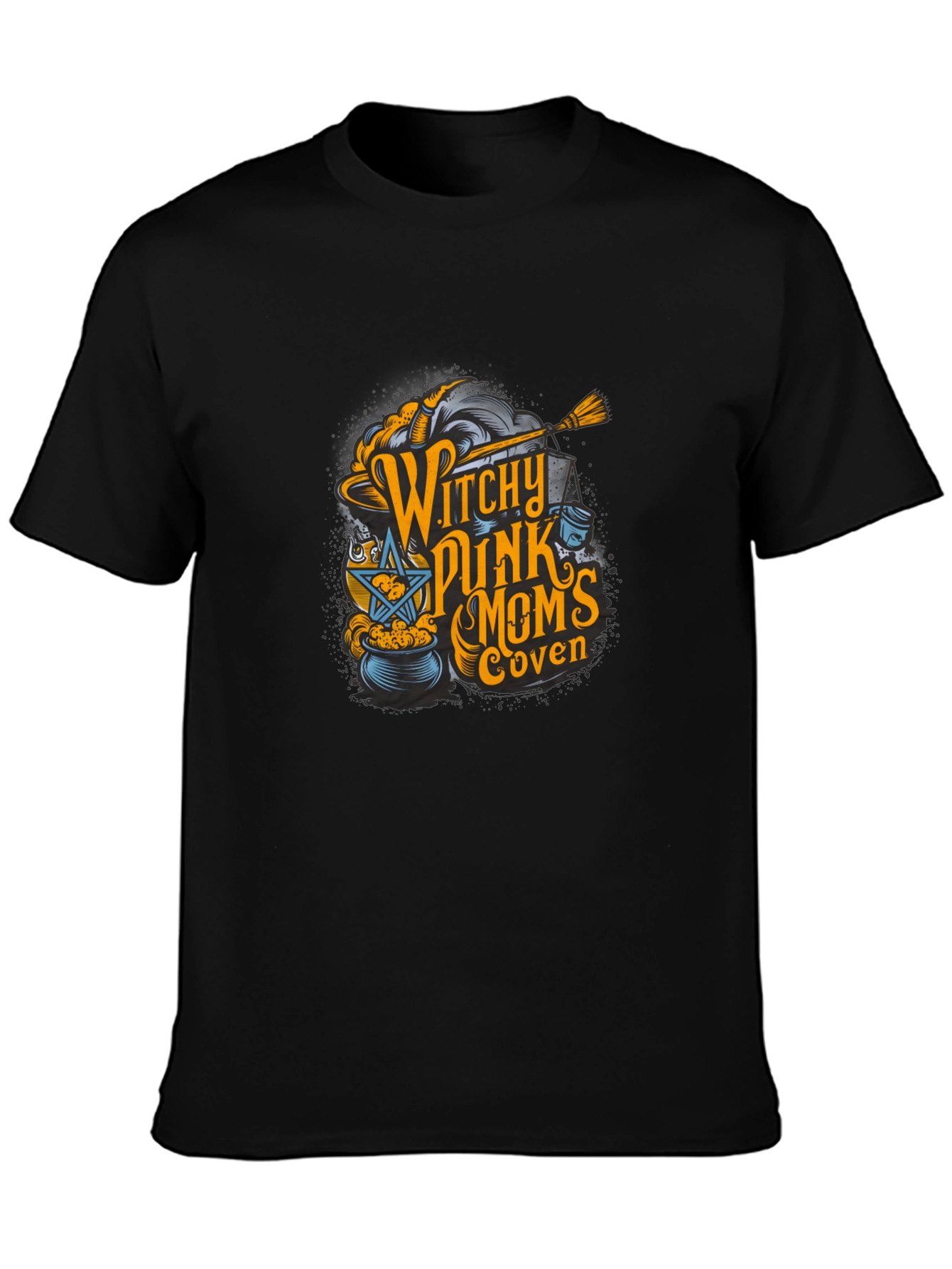 Witchy Punk Moms Coven Black T-Shirt