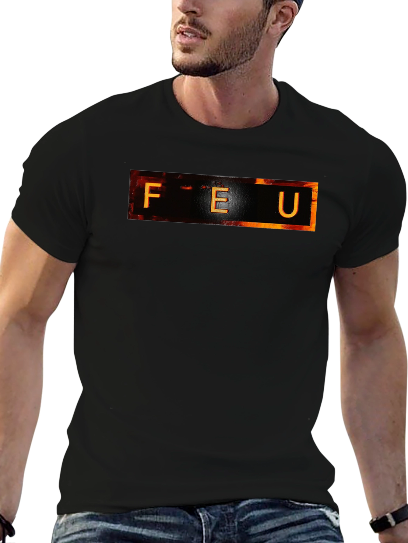 FEU Graphic Tee - Black Cotton T-Shirt