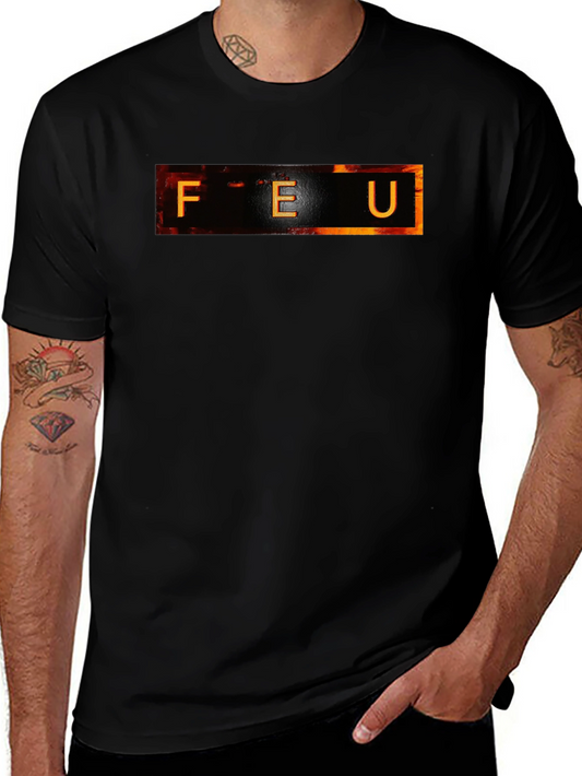 FEU Graphic Tee - Black Cotton T-Shirt