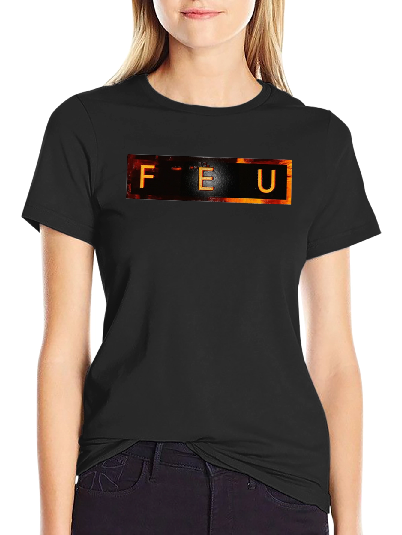 FEU Graphic Tee - Black Cotton T-Shirt