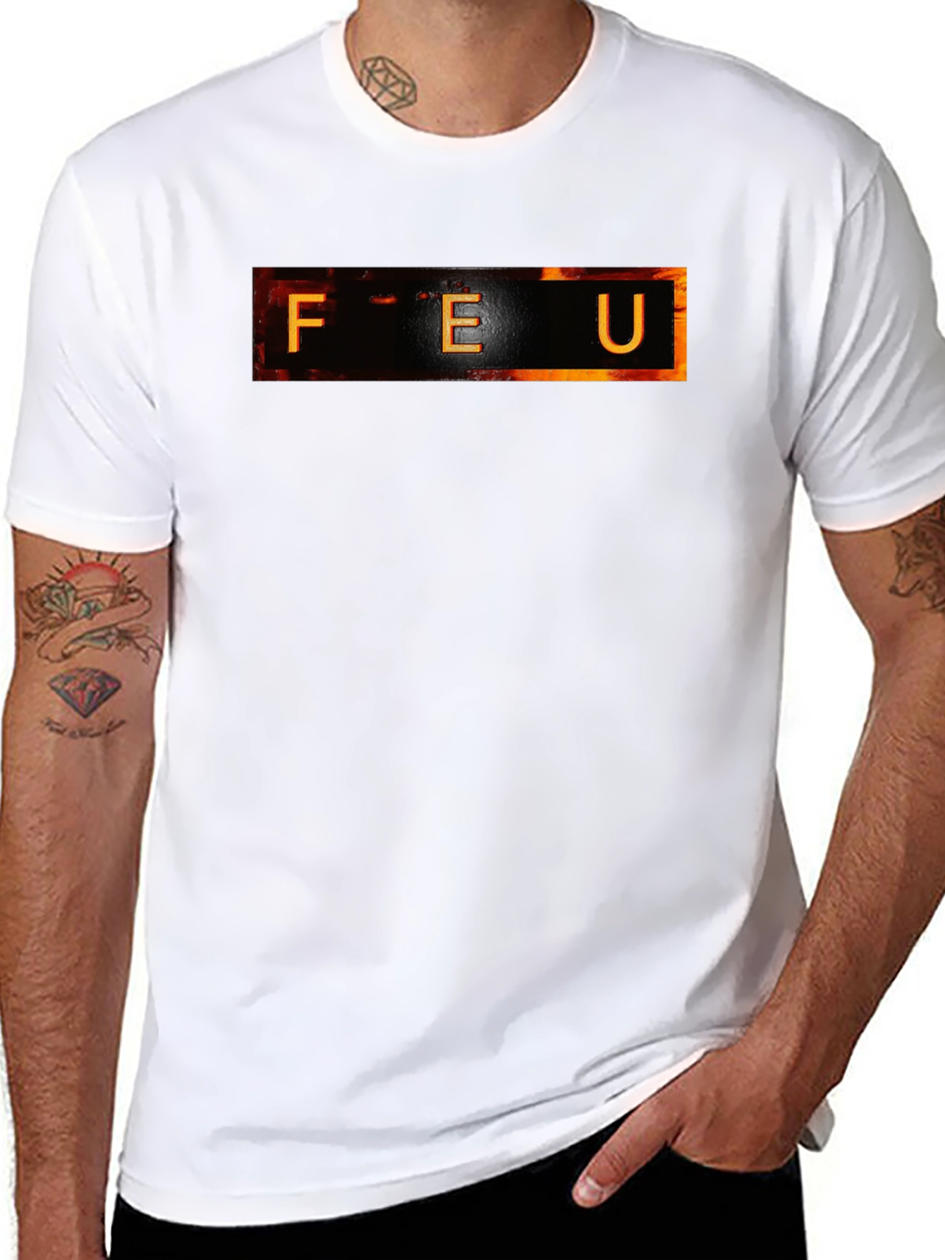 FEU Graphic Tee - Black Cotton T-Shirt