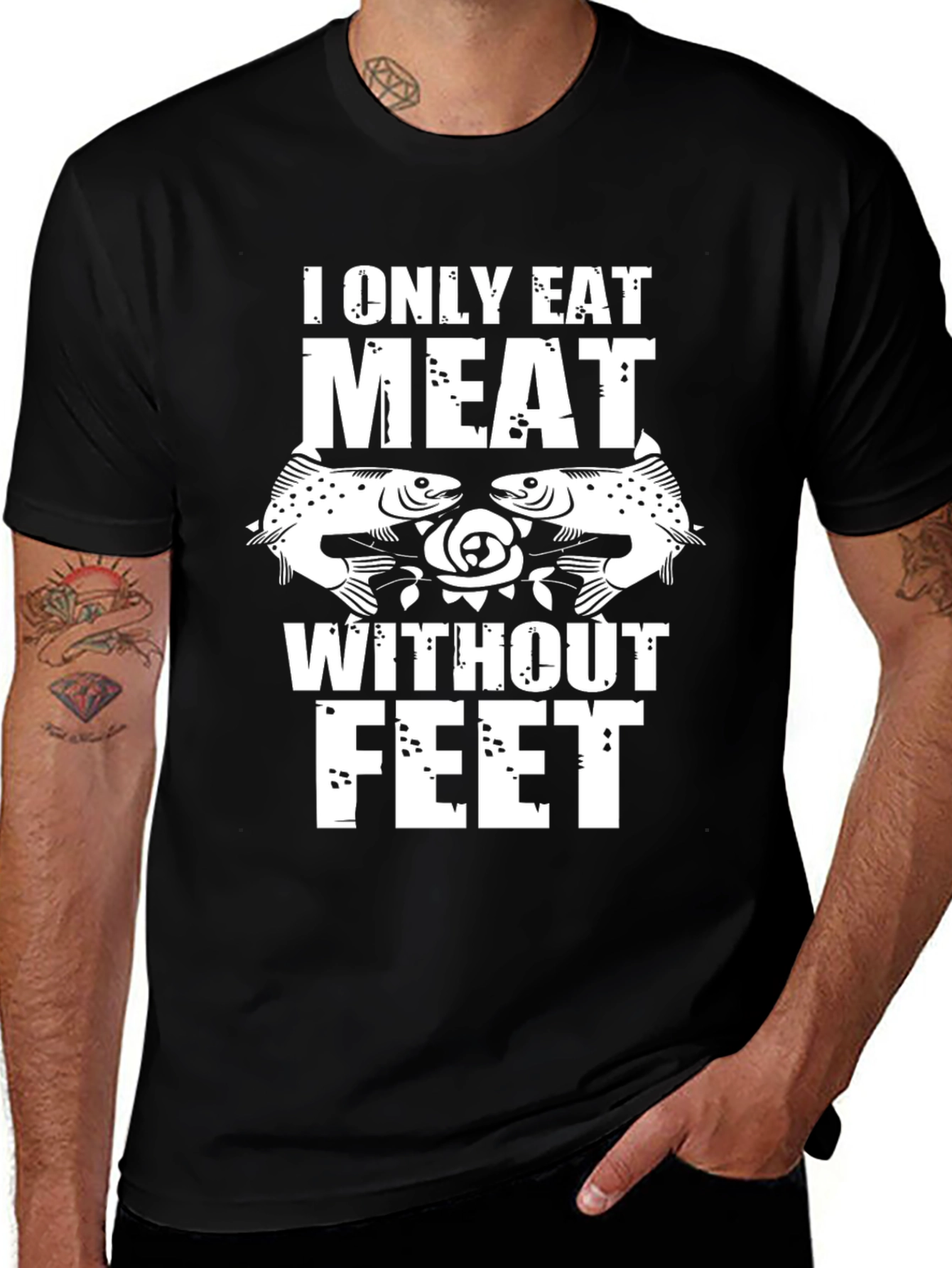 I Only Eat Meat Without Feet Graphic Tee