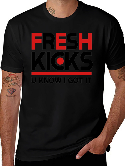 Fresh Kicks Graphic T-Shirt - Black