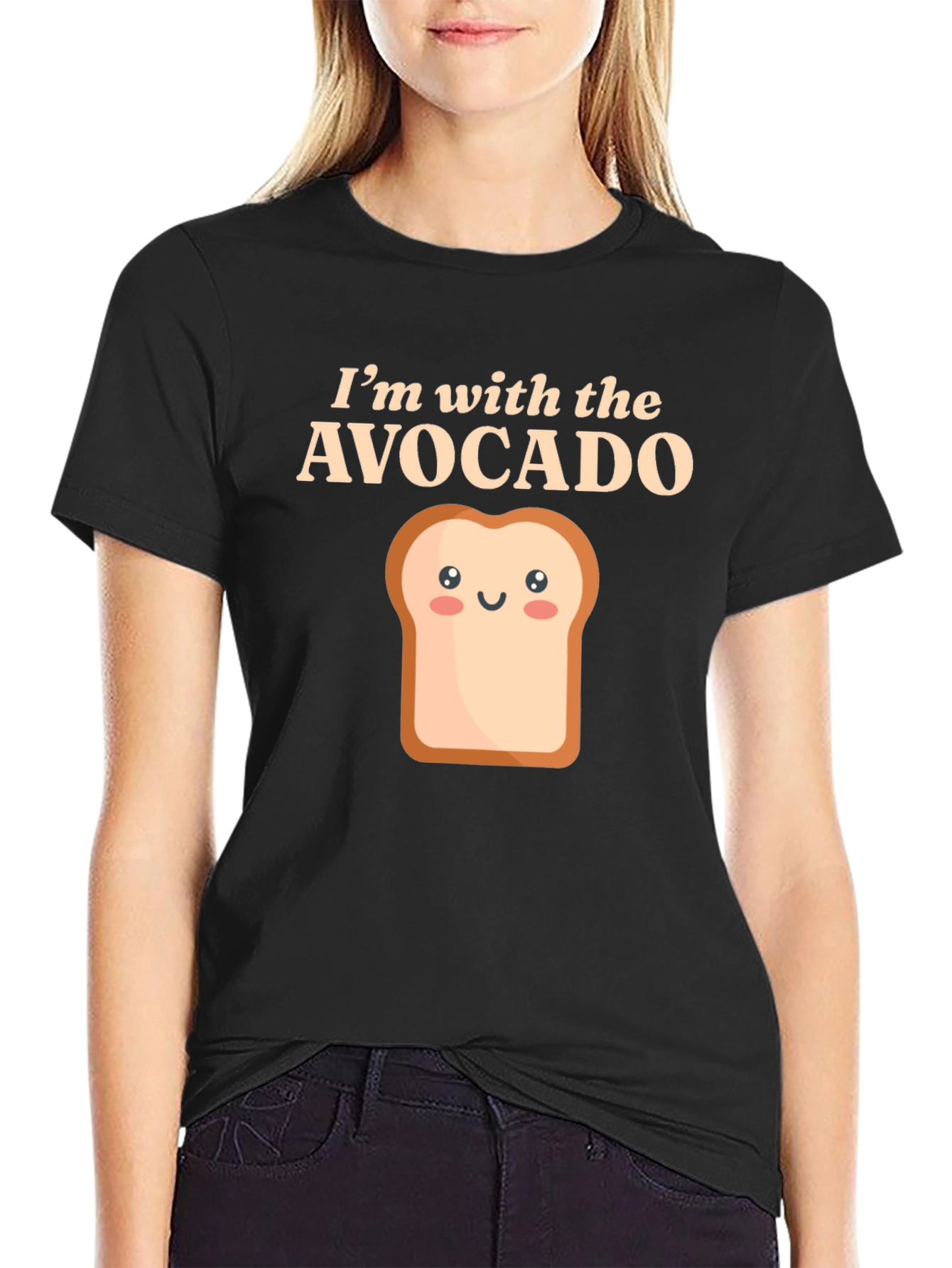 Im with the Avocado Toast Funny Graphic Tee
