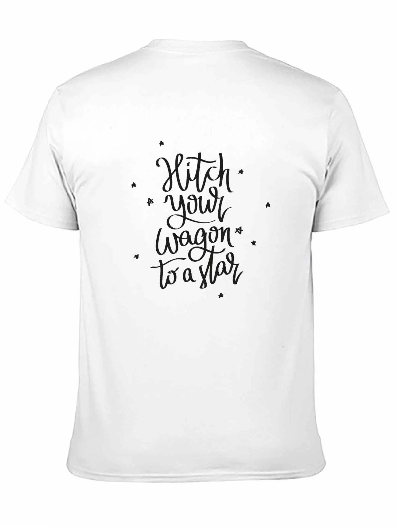 Hitch Your Wagon to a Star Black T-Shirt