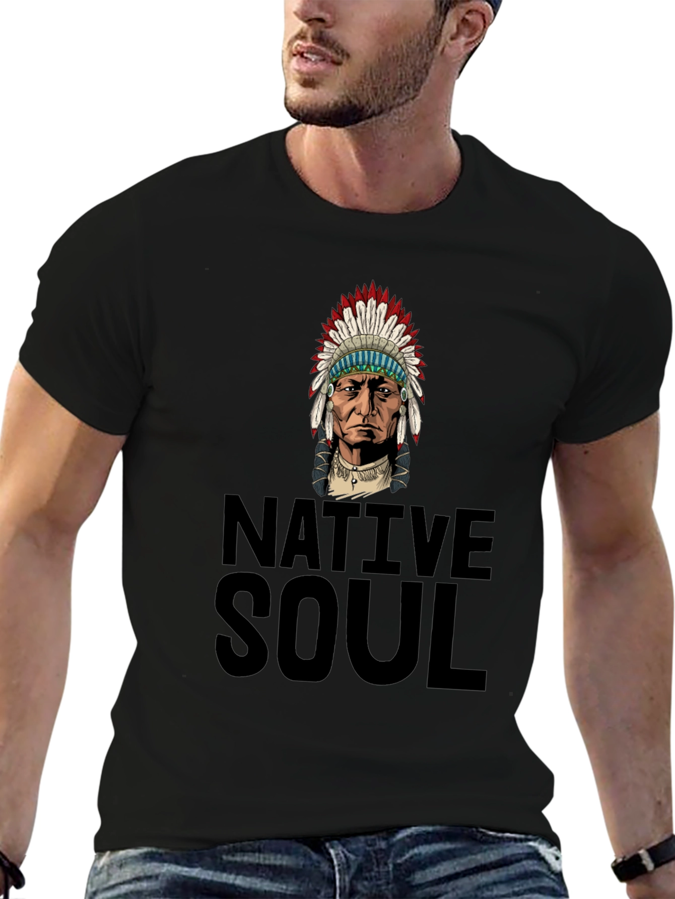 Native Soul Graphic Tee - Black