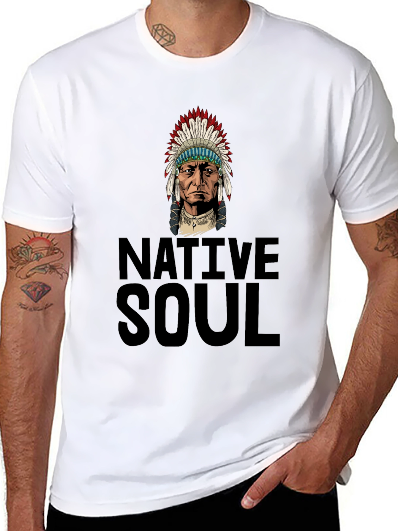 Native Soul Graphic Tee - Black