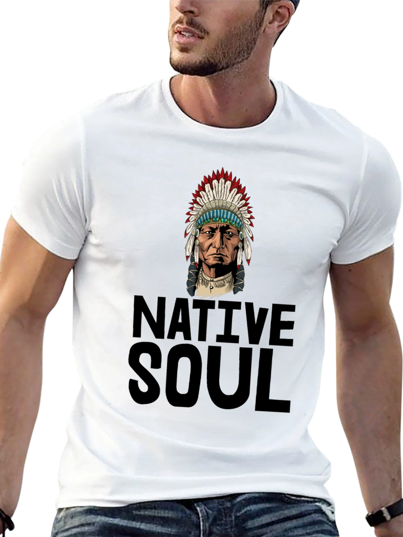 Native Soul Graphic Tee - Black