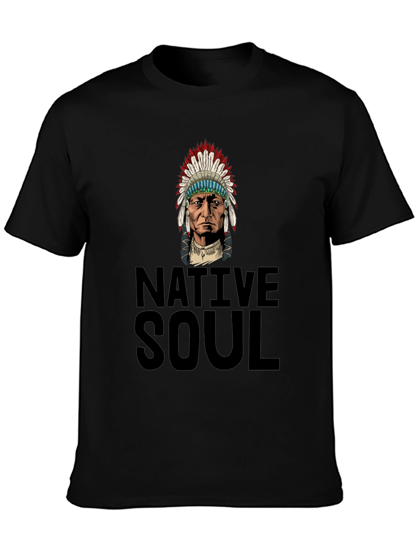 Native Soul Graphic Tee - Black