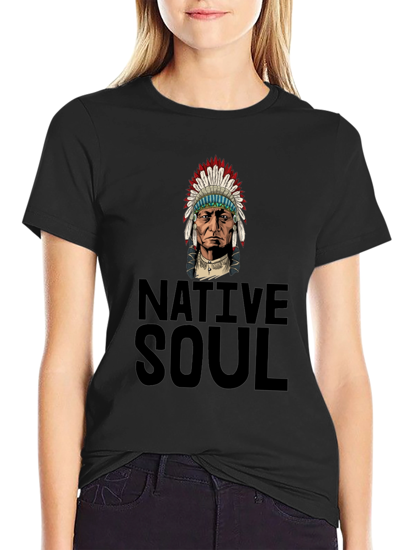 Native Soul Graphic Tee - Black