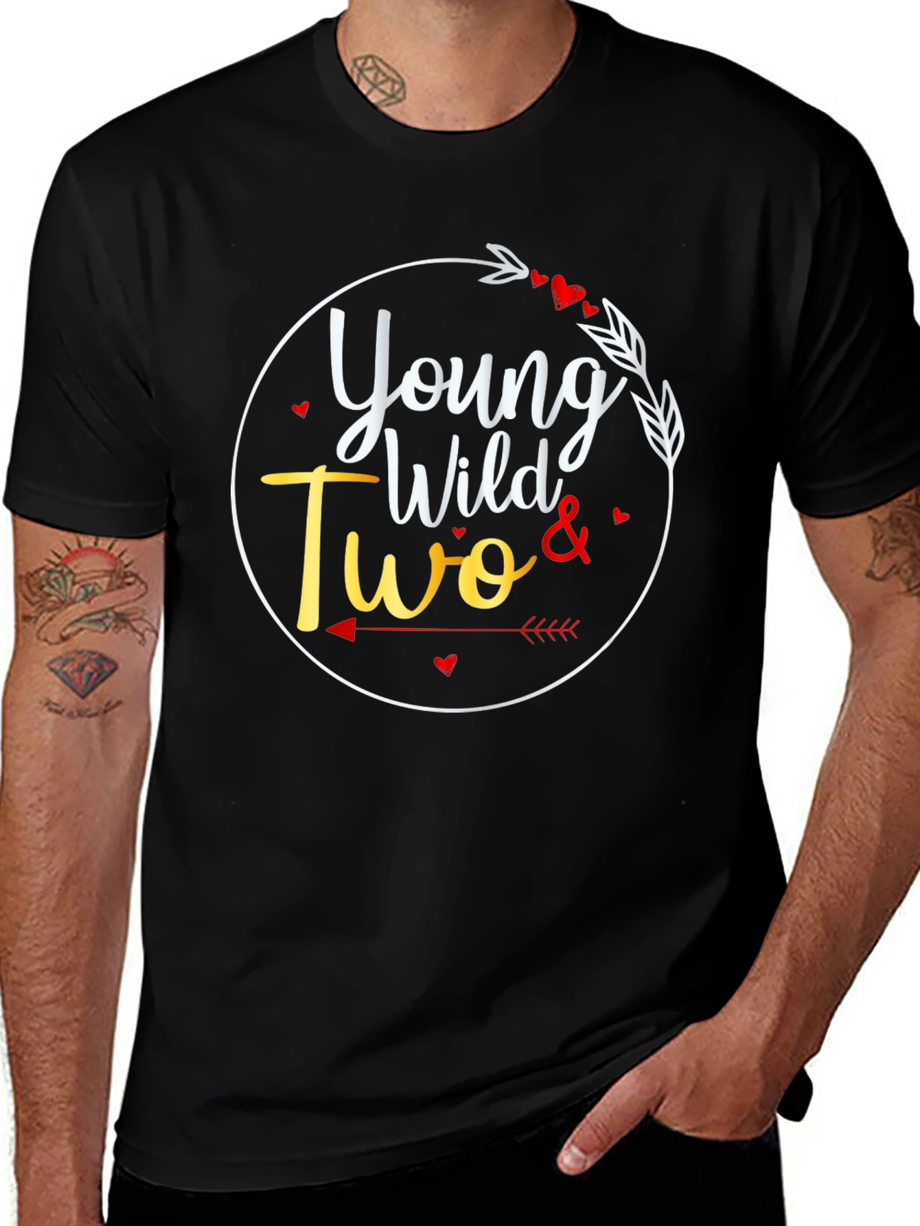 Young Wild & Two Birthday T-Shirt