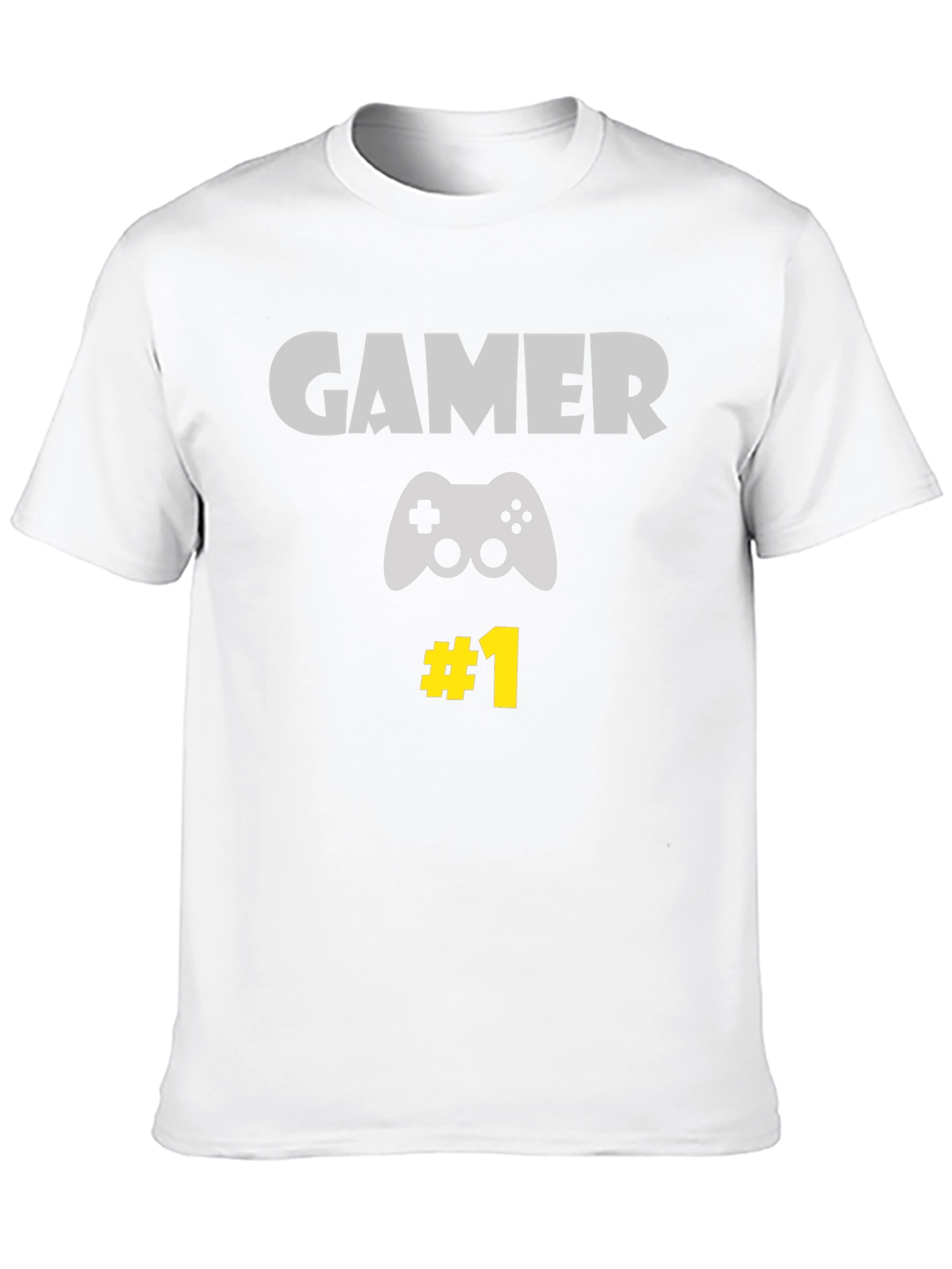 Gamer #1 Black T-Shirt - Controller Design