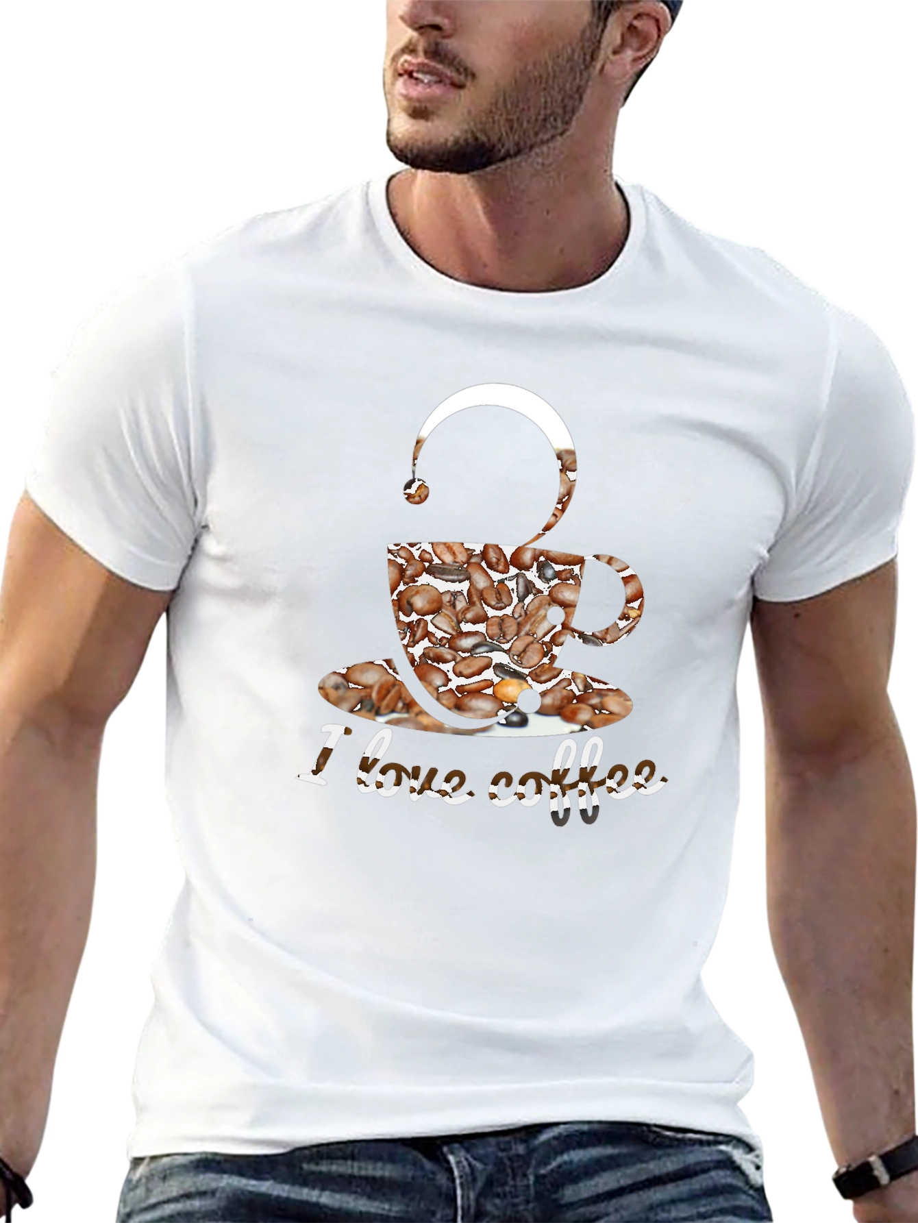 I Love Coffee Graphic T-Shirt