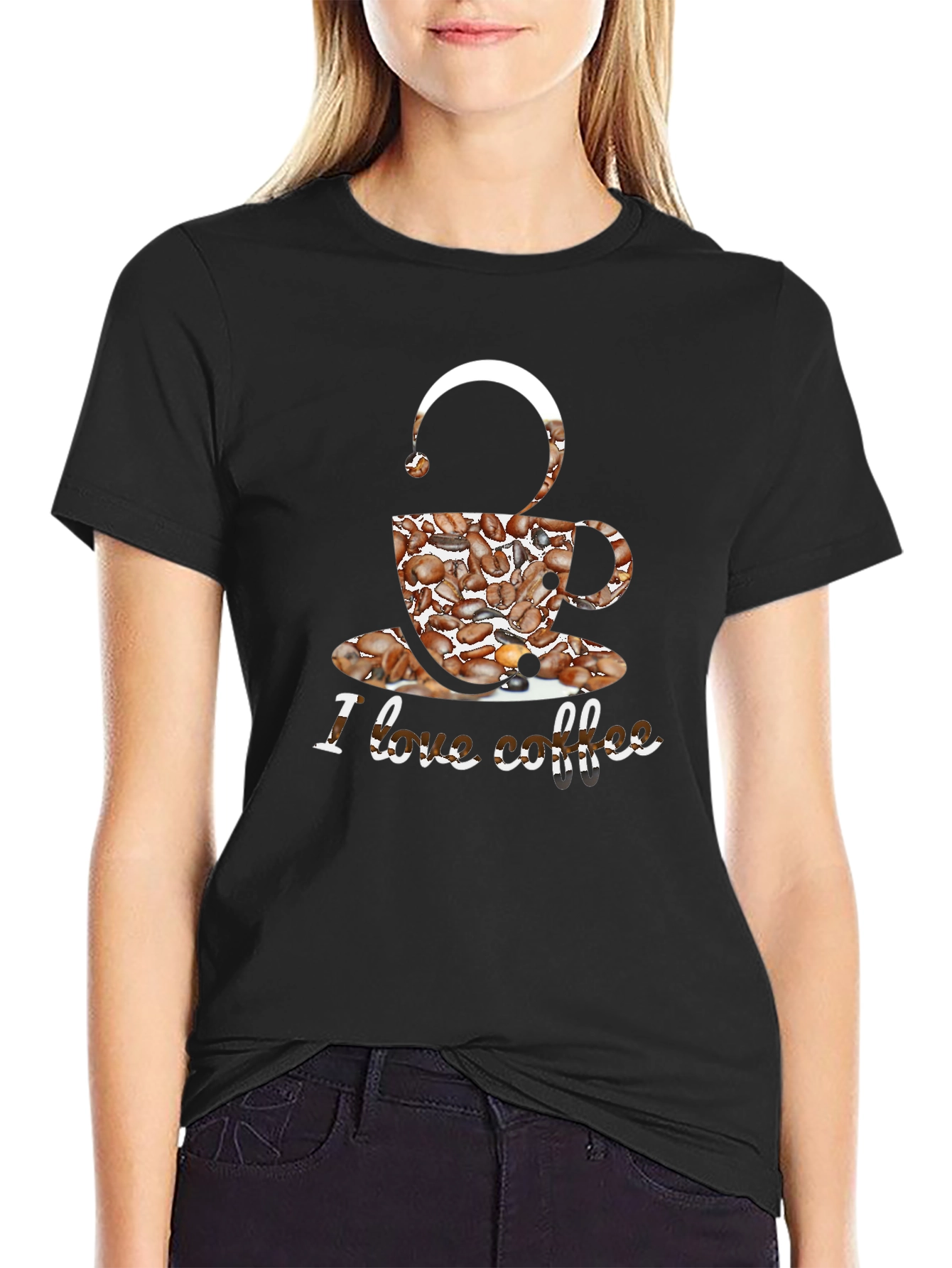 I Love Coffee Graphic T-Shirt