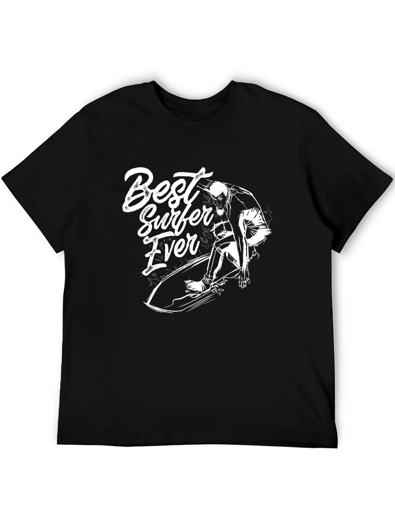 Best Surfer Ever Graphic Tee - Cool Surfing T-Shirt