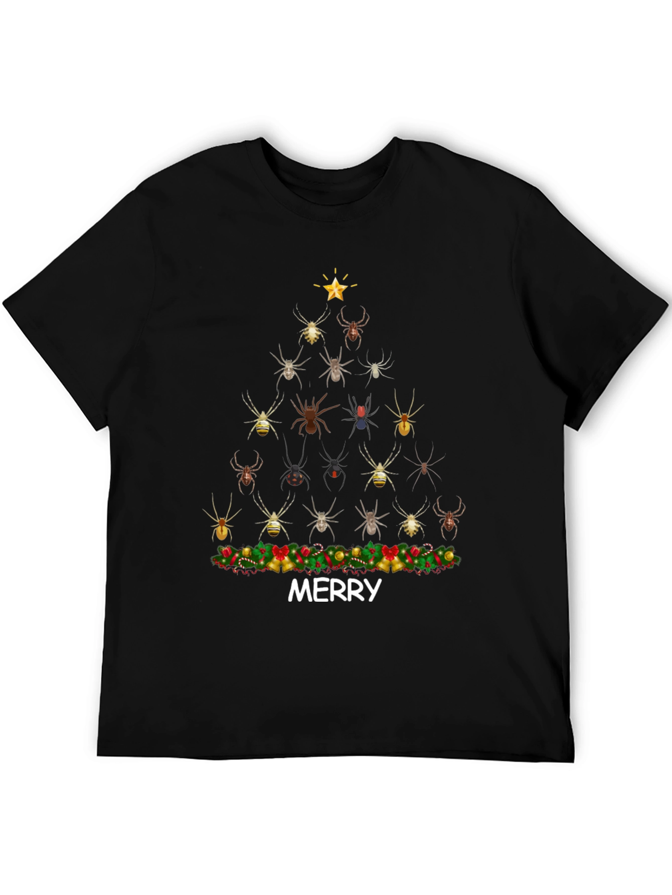 Spider Christmas Tree Graphic Tee