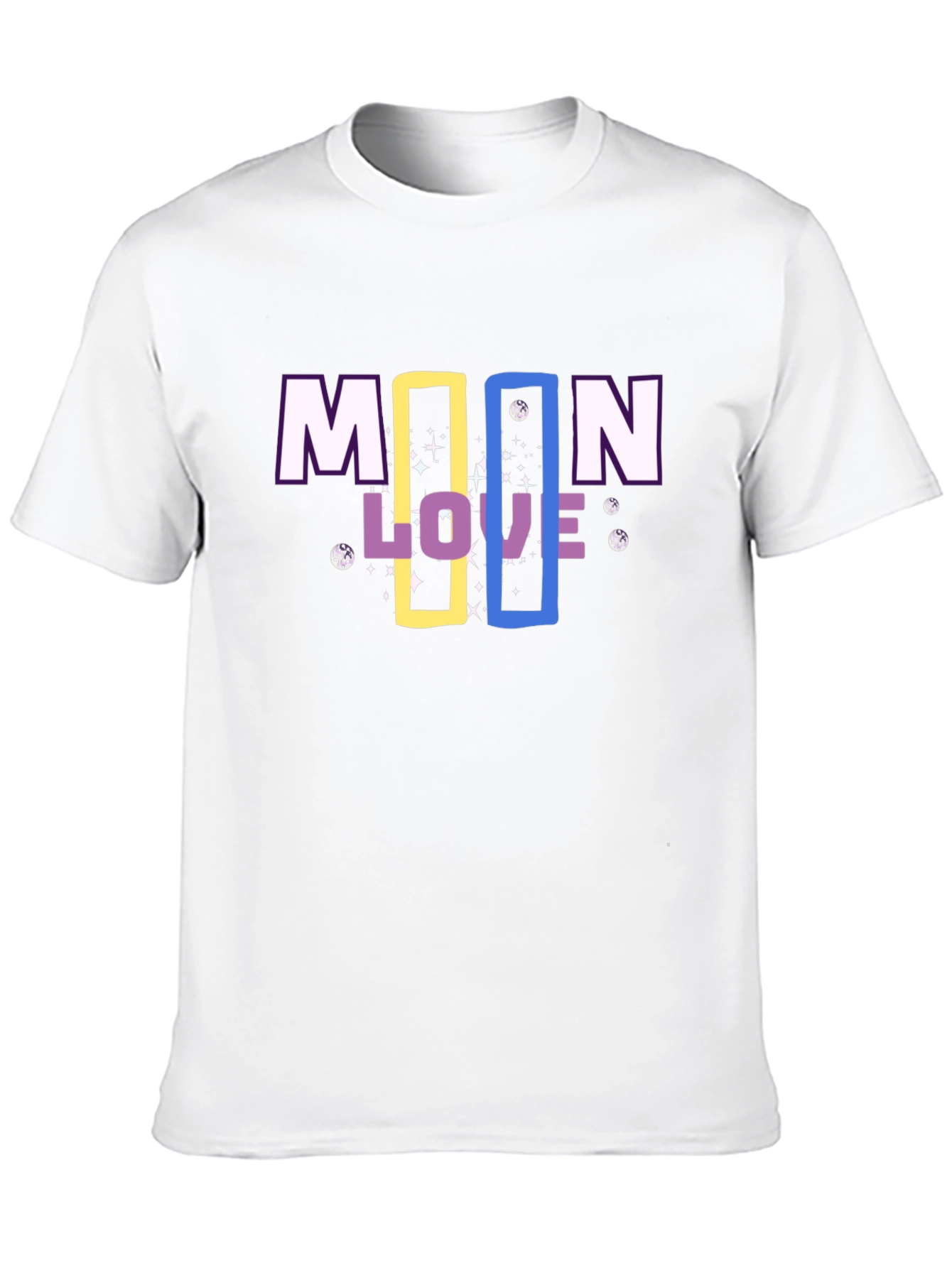 Moon Love Graphic Tee - Trendy Print