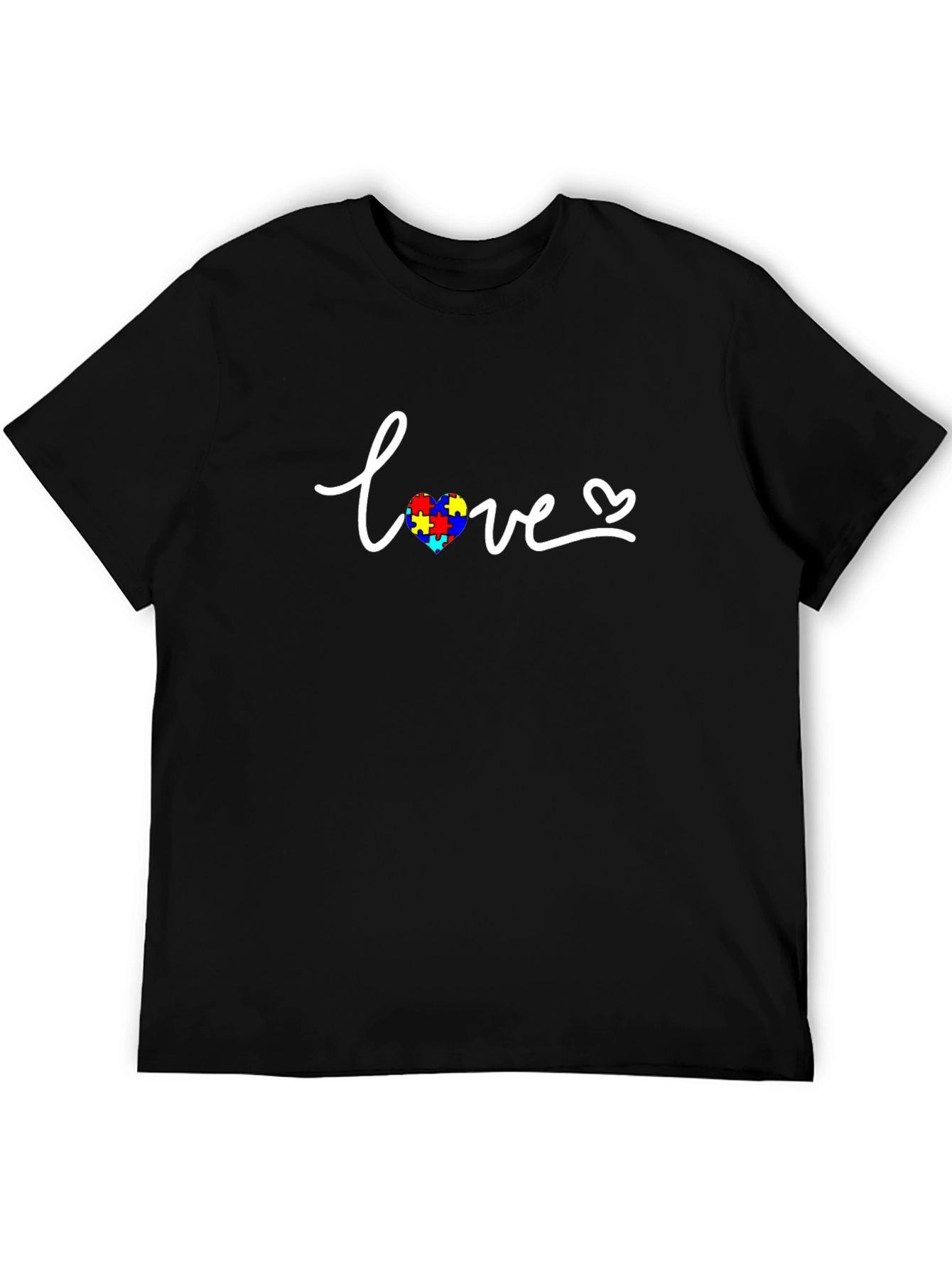 Love Autism Awareness Puzzle Heart T-Shirt