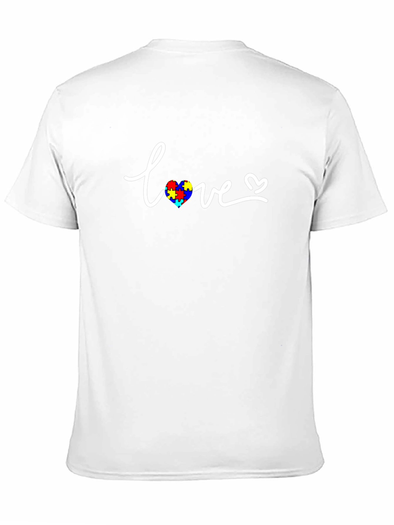 Love Autism Awareness Puzzle Heart T-Shirt