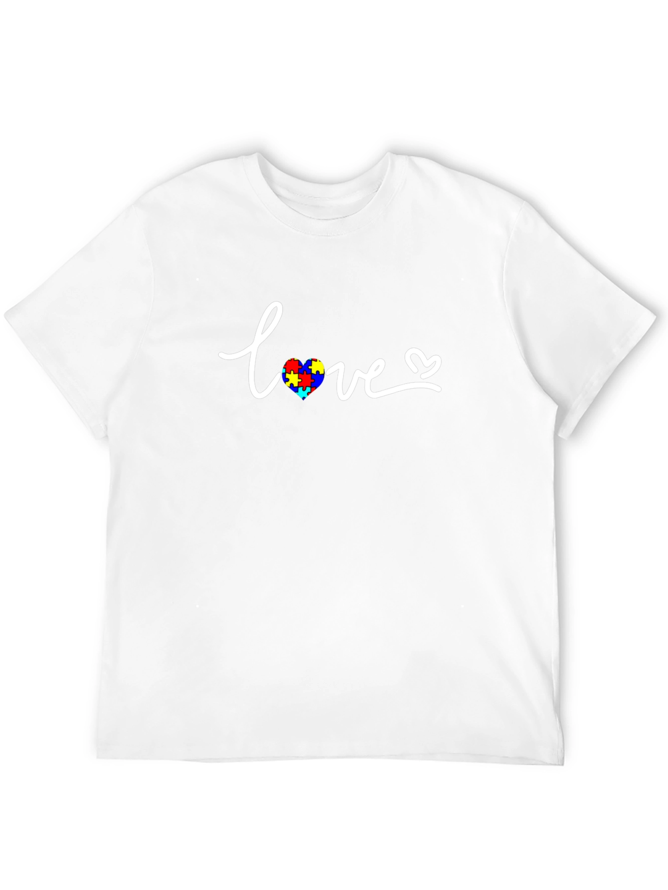 Love Autism Awareness Puzzle Heart T-Shirt