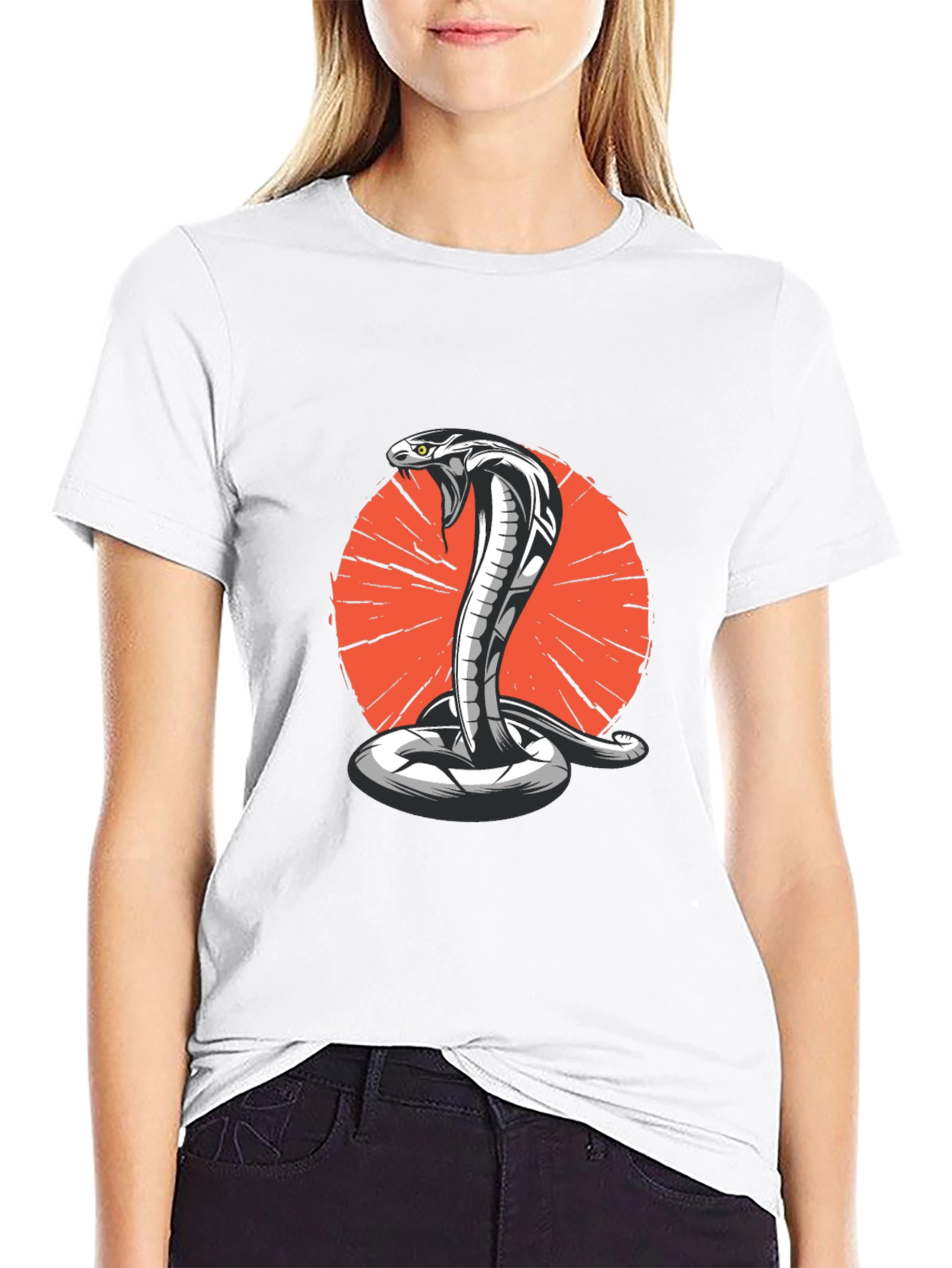 Cobra Graphic Tee - Bold Snake Design