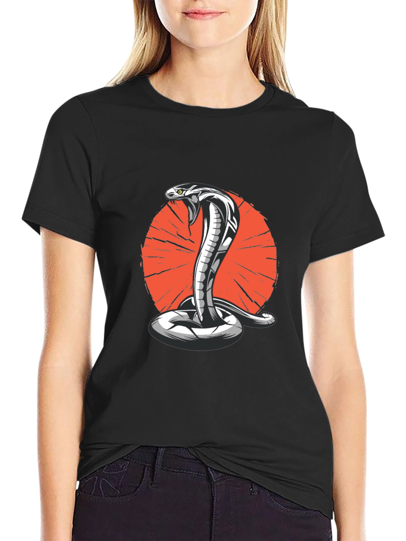 Cobra Graphic Tee - Bold Snake Design