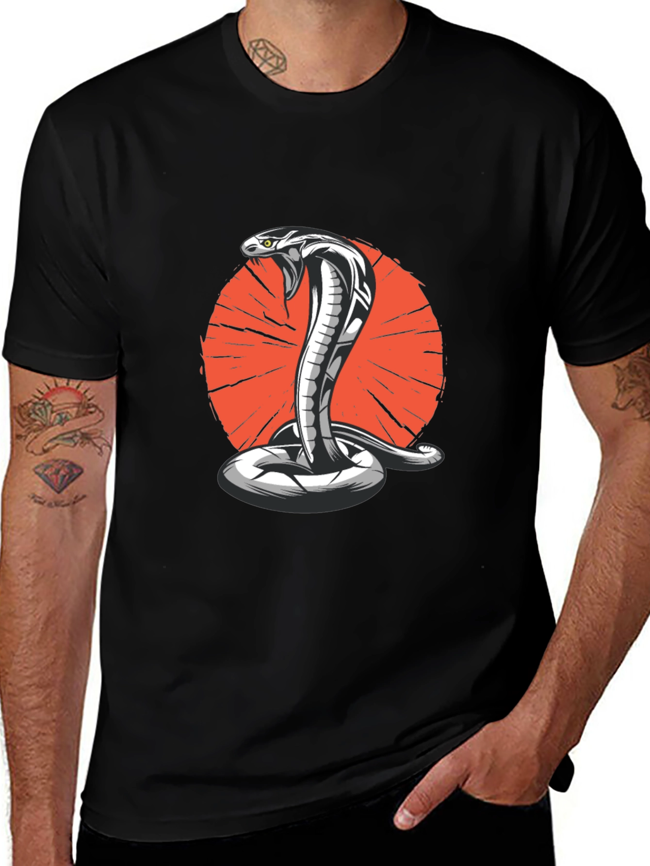 Cobra Graphic Tee - Bold Snake Design