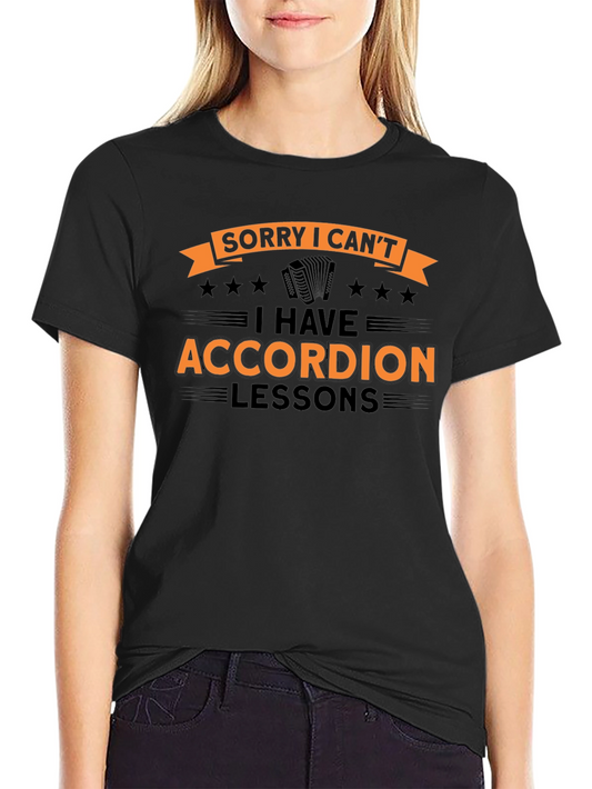 Accordion Lessons T-Shirt - Musical Humor Tee