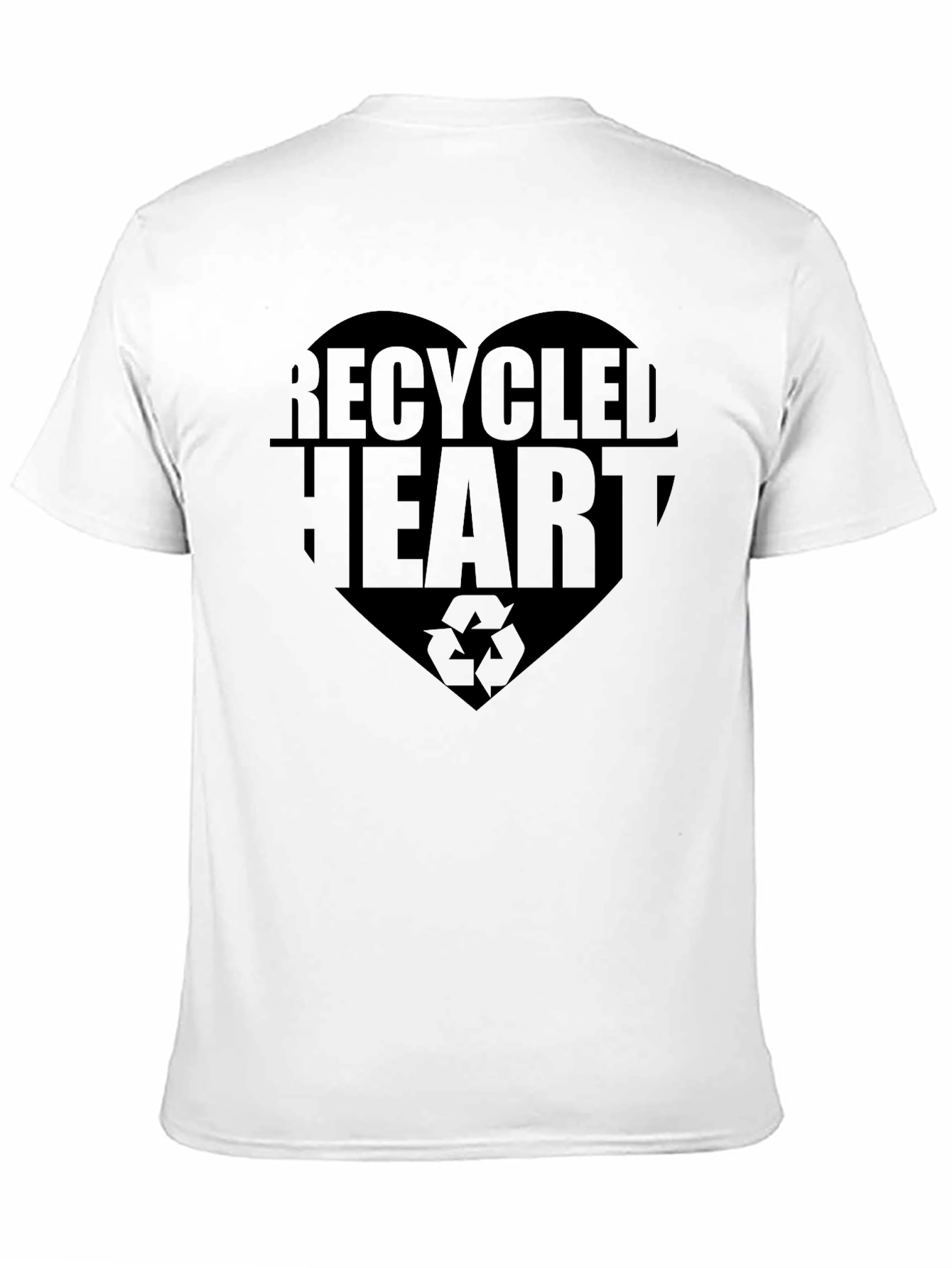 Recycled Heart Graphic Tee - Eco-Friendly Fashion