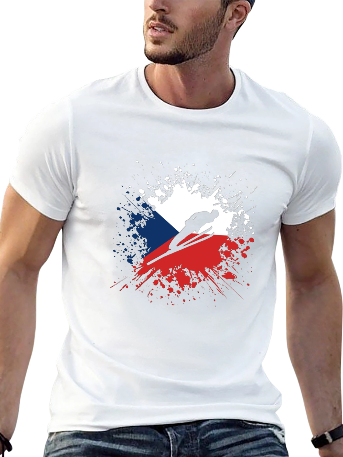Czech Ski Jumper T-Shirt - Unique Design