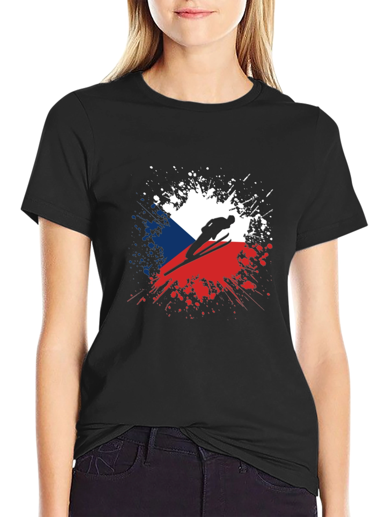 Czech Ski Jumper T-Shirt - Unique Design