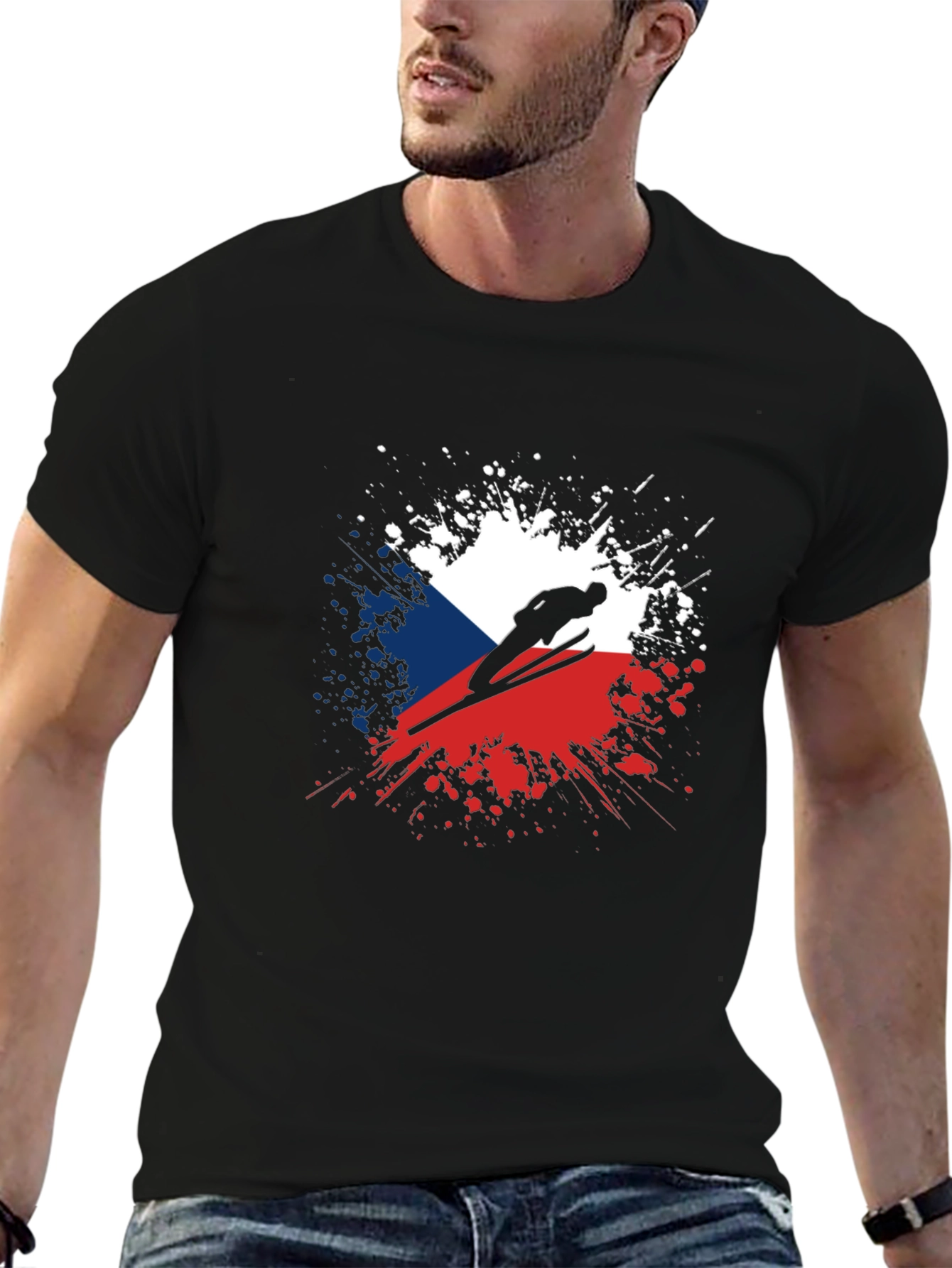 Czech Ski Jumper T-Shirt - Unique Design