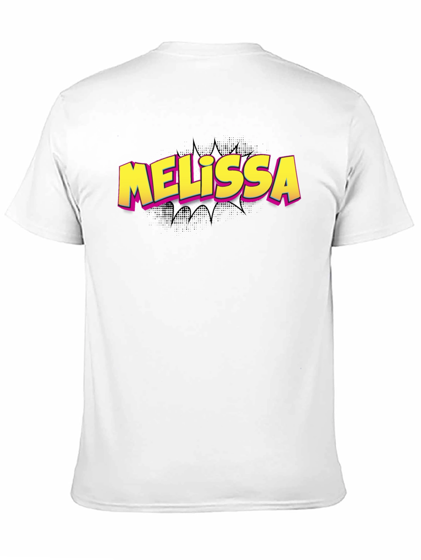 Melissa Comic Style Graphic Tee - Black Cotton Blend