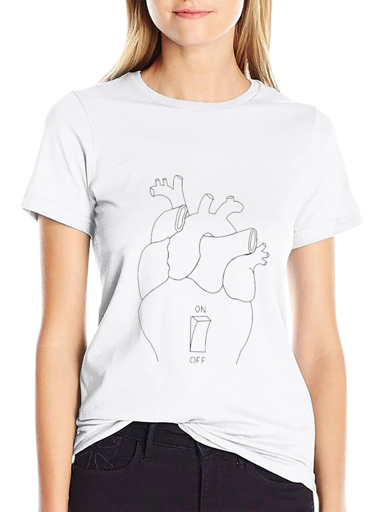 Mens Classic Black Crew Neck T-Shirt