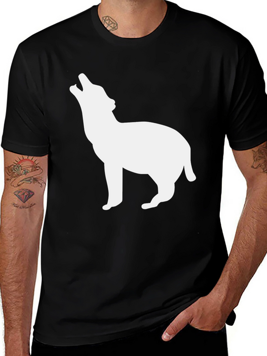 Black Wolf Howling T-Shirt