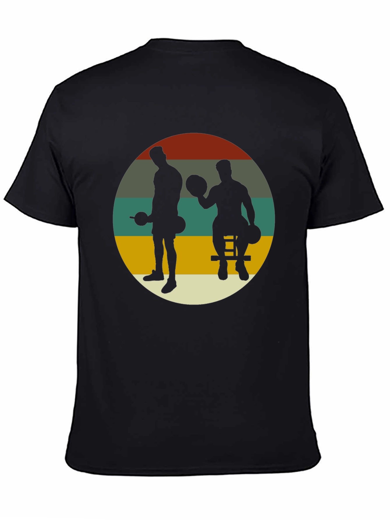 Retro Gym Black T-Shirt