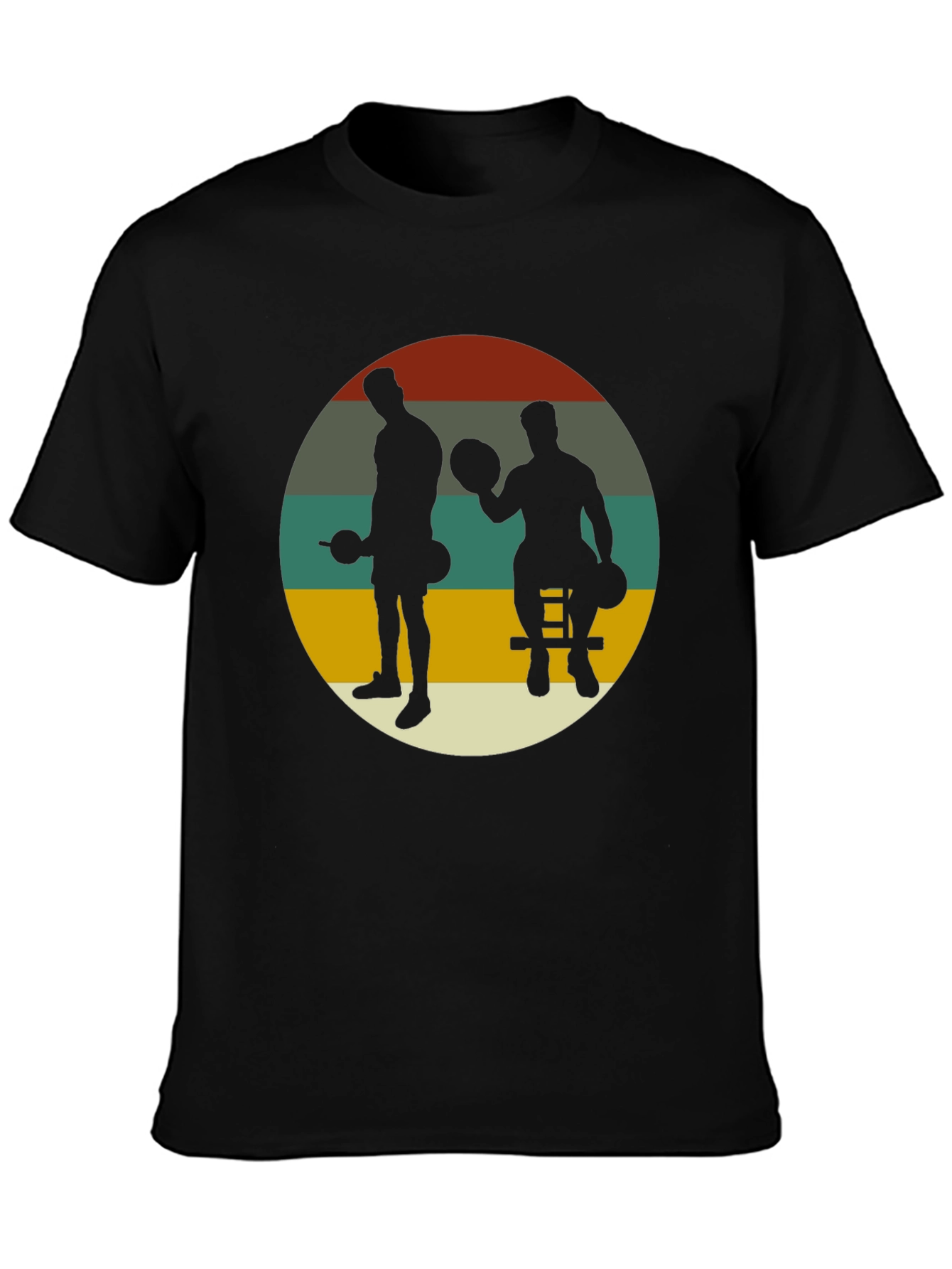 Retro Gym Black T-Shirt