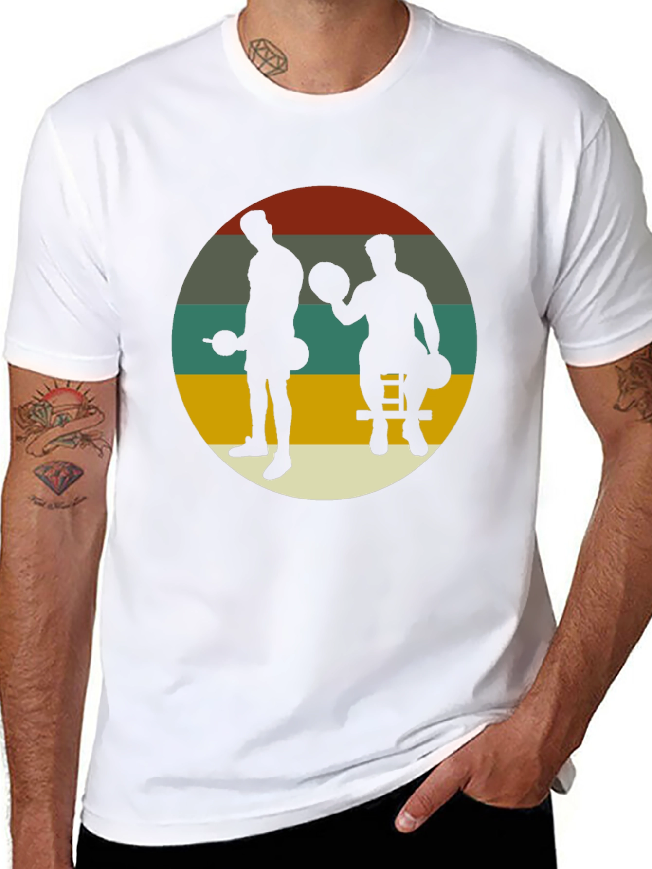 Retro Gym Black T-Shirt