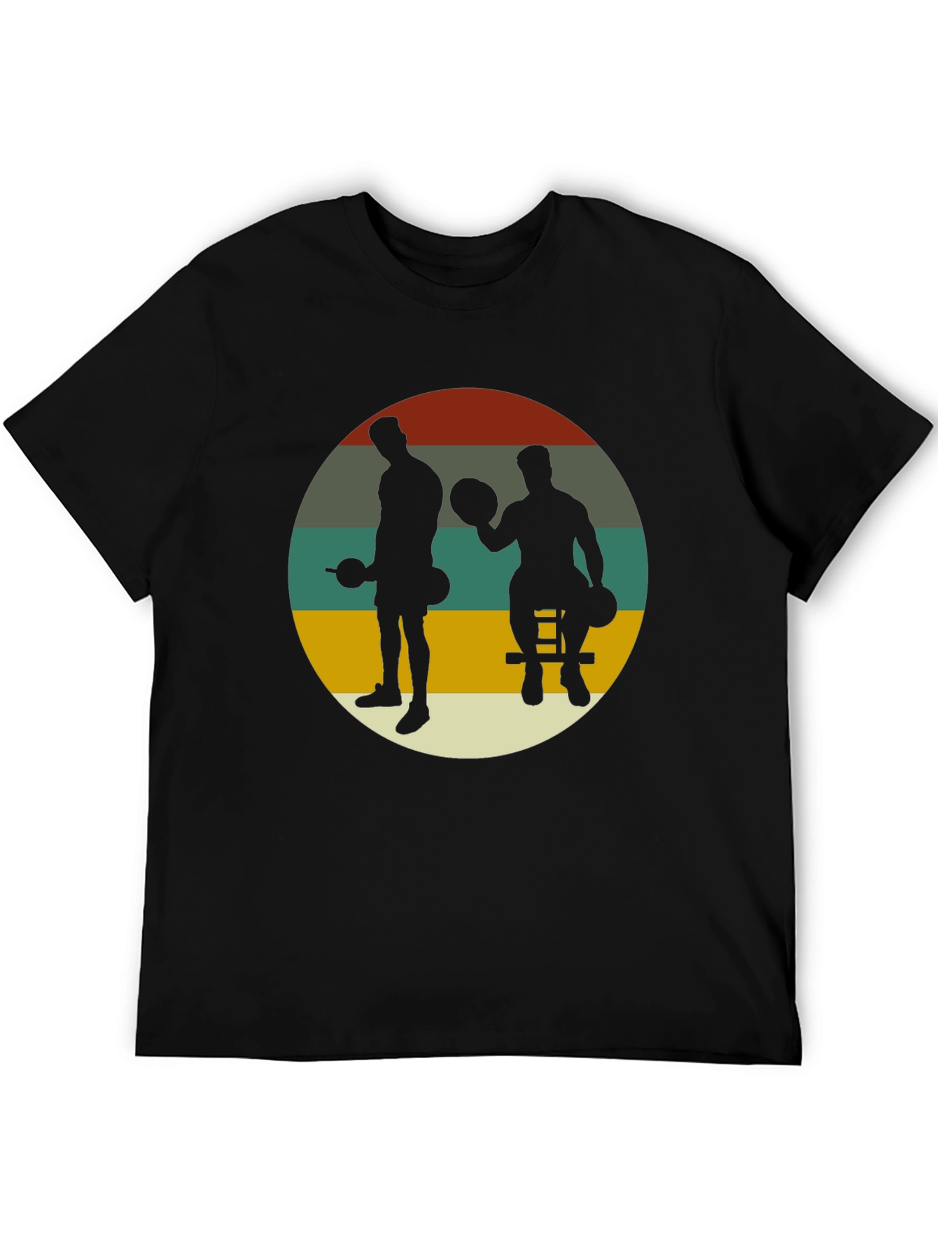 Retro Gym Black T-Shirt