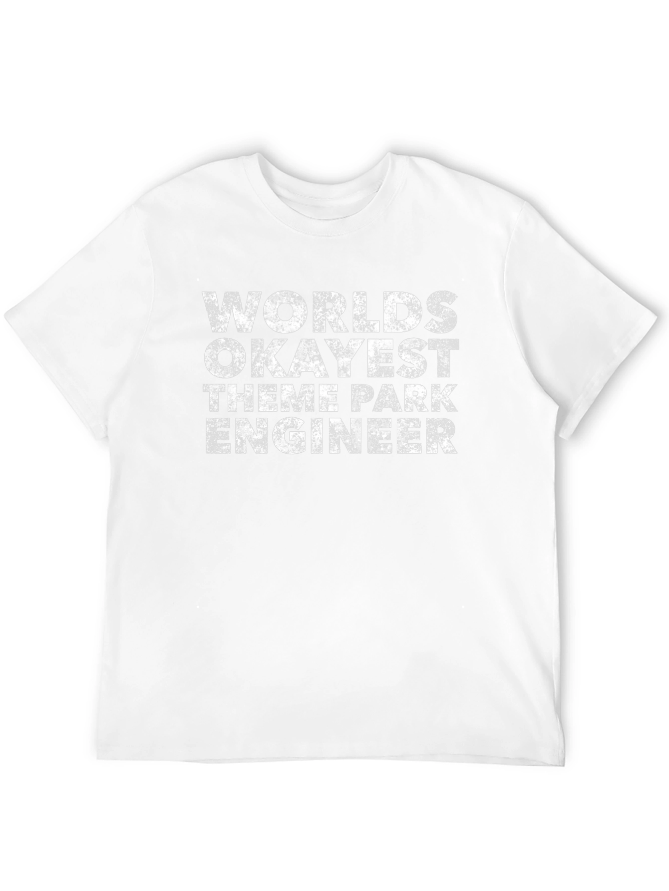 Worlds Okayest Theme Park Engineer Black T-Shirt