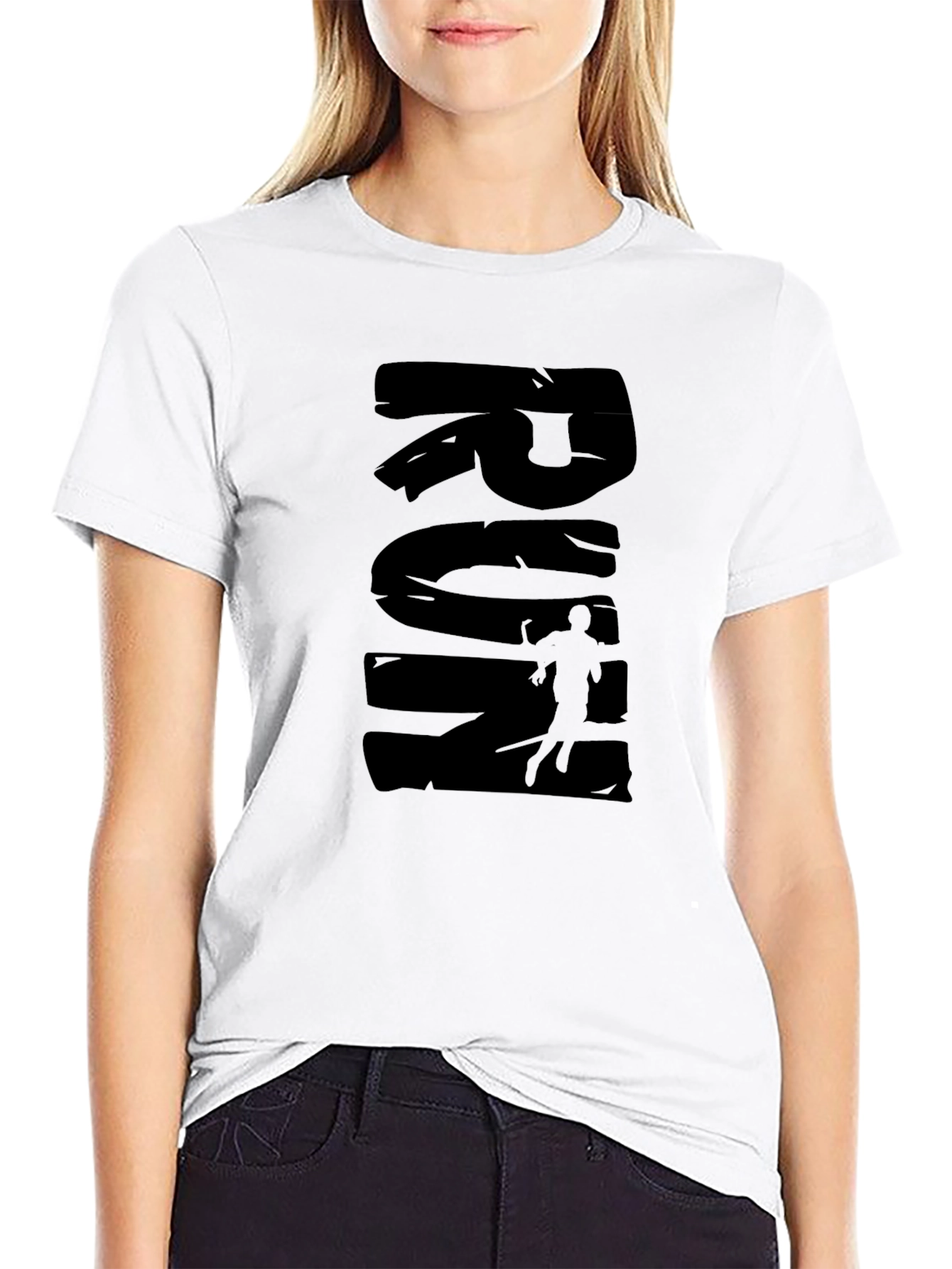 Run Graphic T-Shirt - Athlete Design Casual Wear