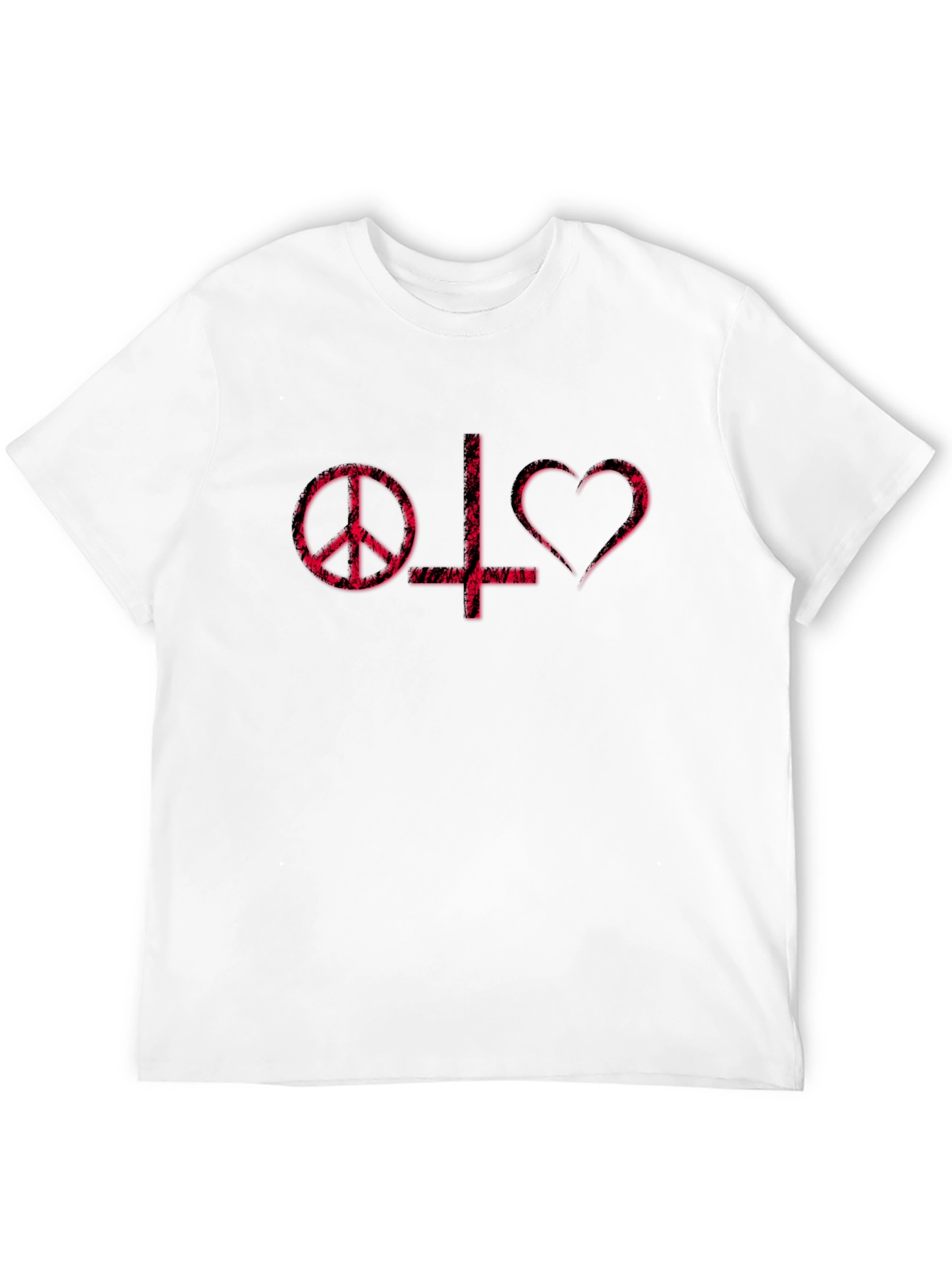 Peace Love Satan Black T-Shirt
