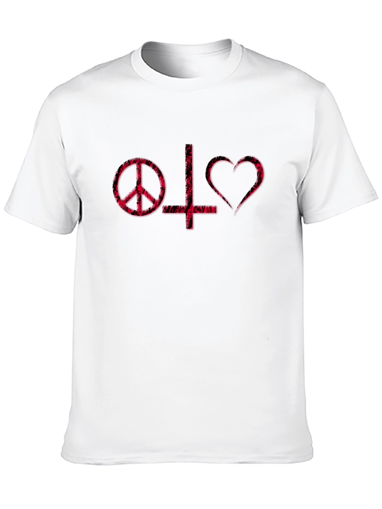 Peace Love Satan Black T-Shirt
