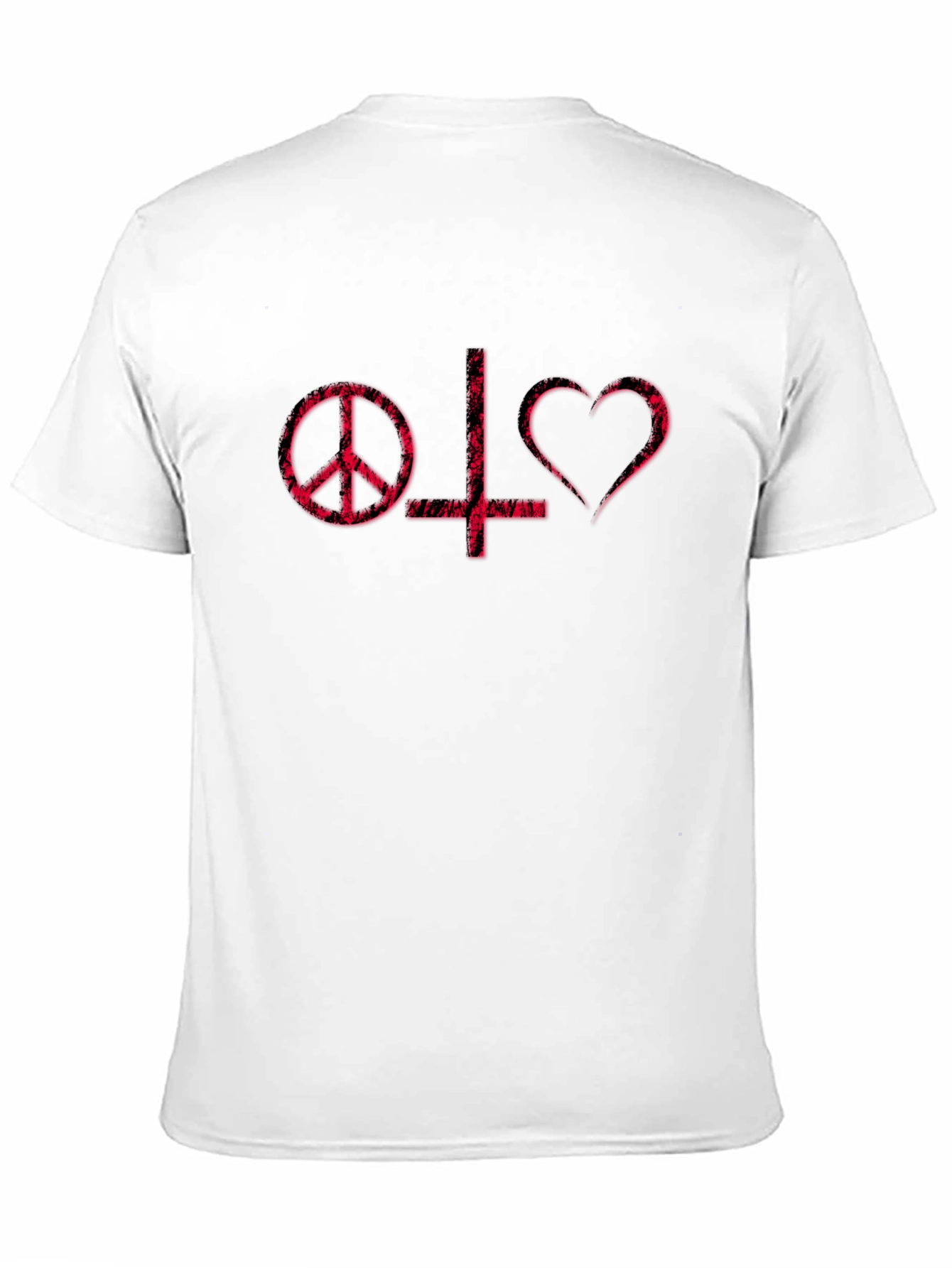 Peace Love Satan Black T-Shirt
