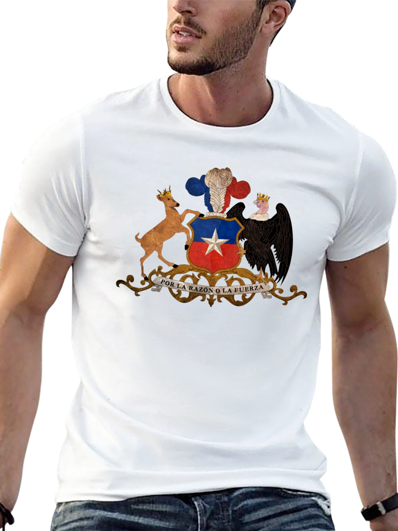 Chile Coat of Arms T-Shirt - Black
