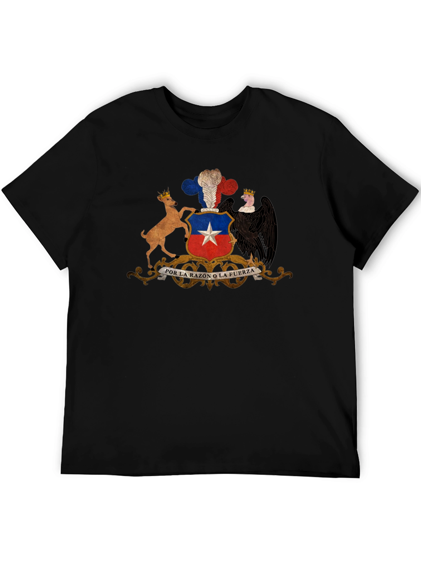 Chile Coat of Arms T-Shirt - Black