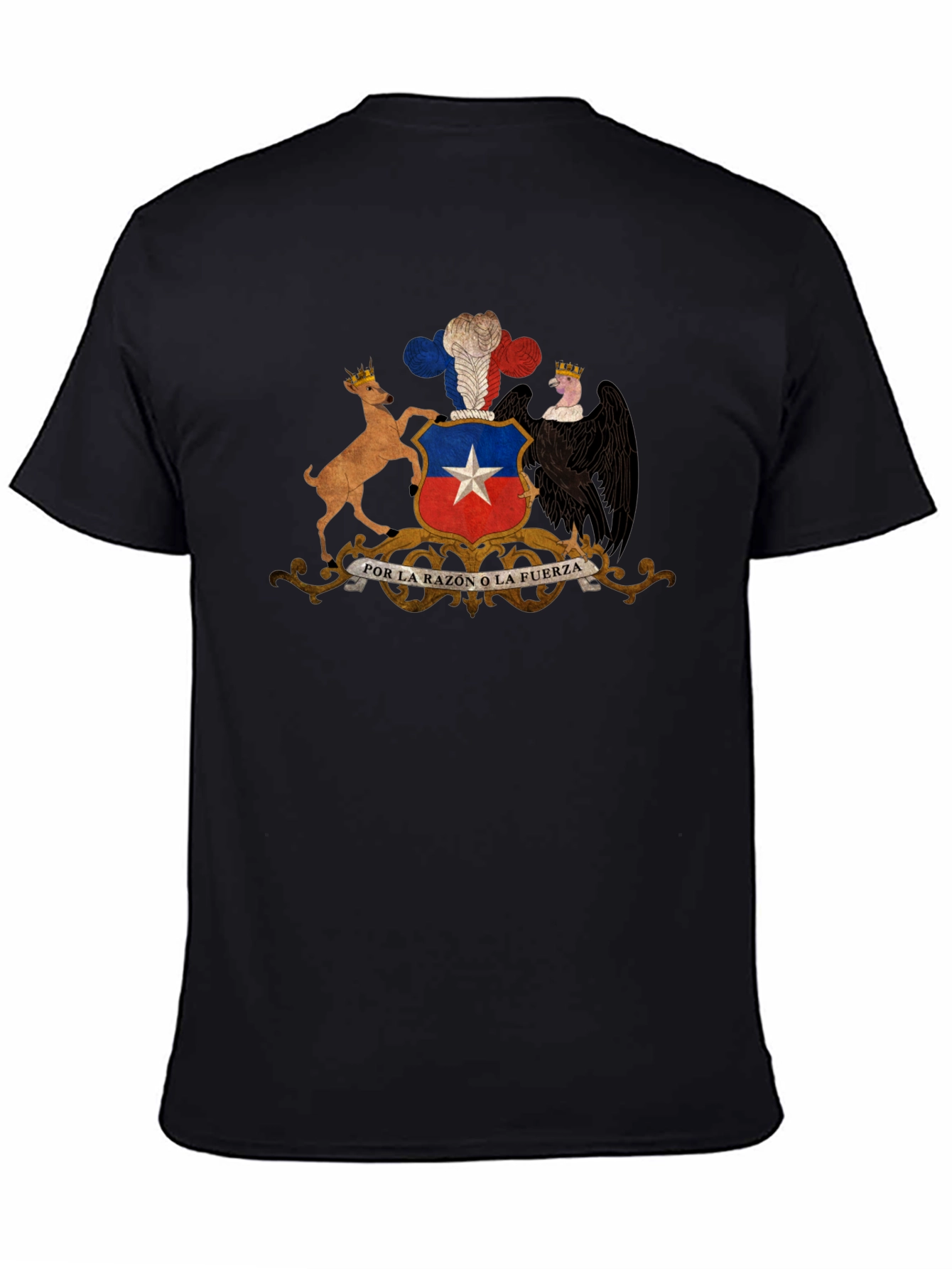 Chile Coat of Arms T-Shirt - Black