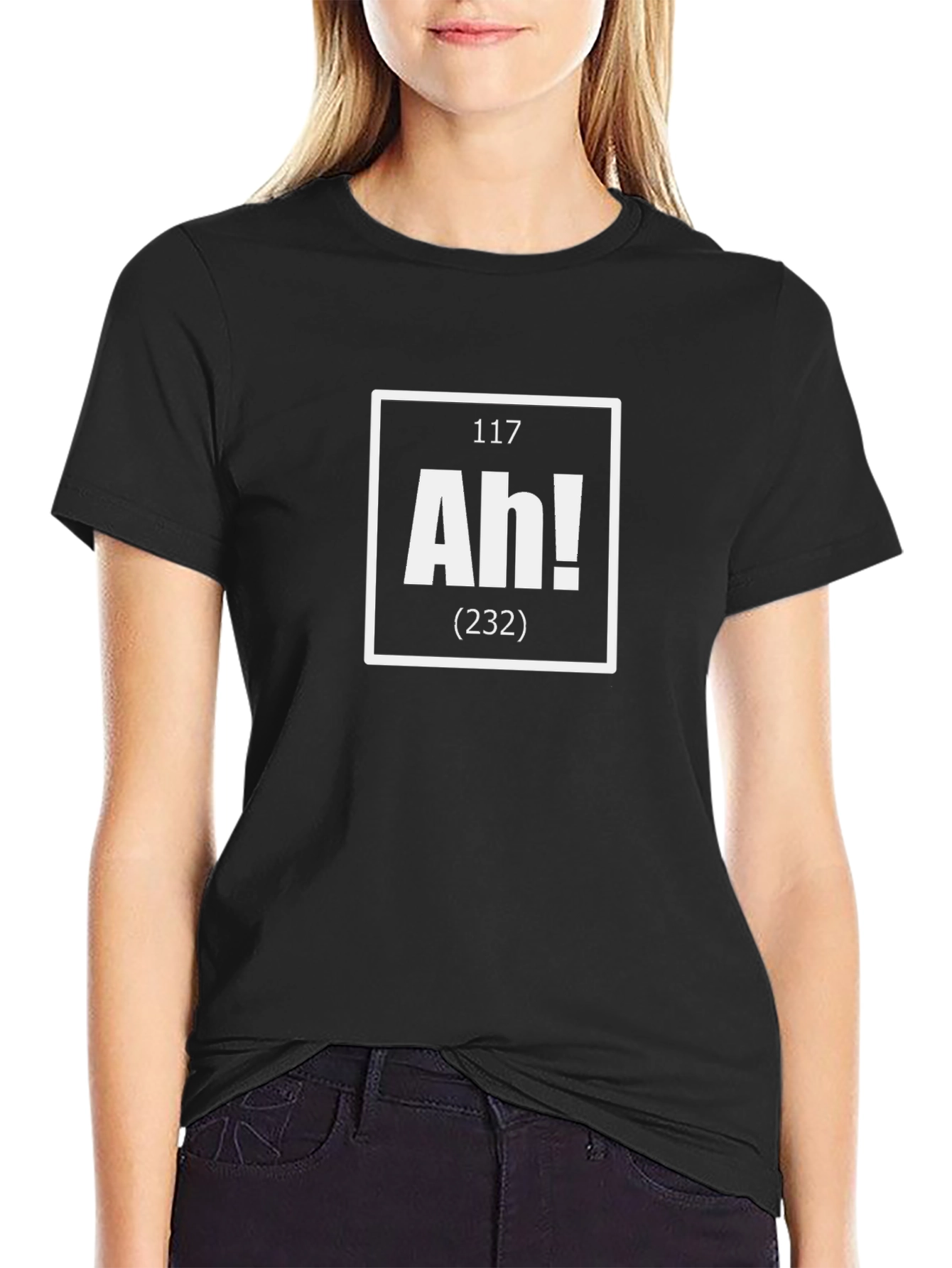 Ah! Periodic Table Funny Black T-Shirt