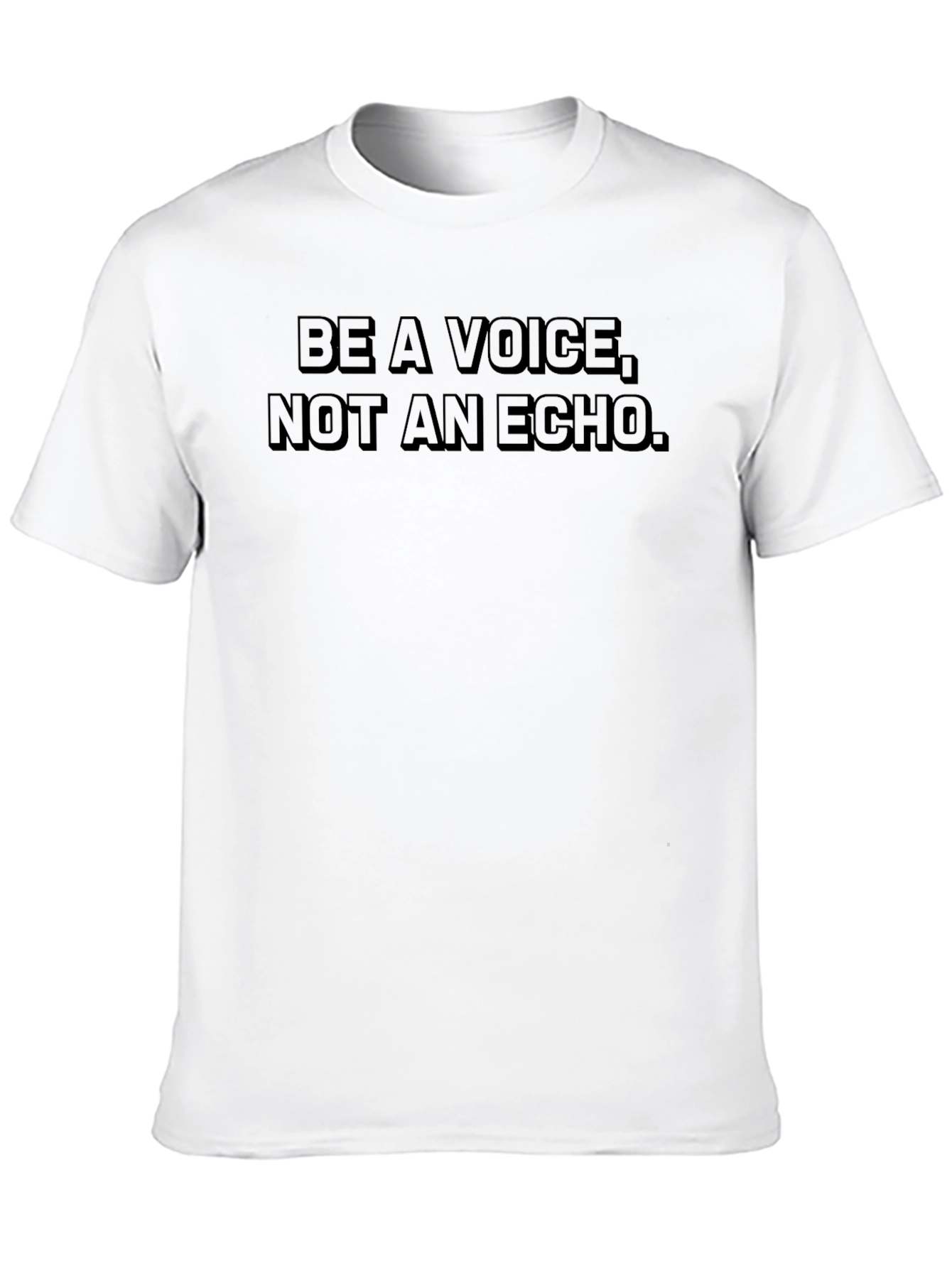 Be A Voice Black Graphic T-Shirt