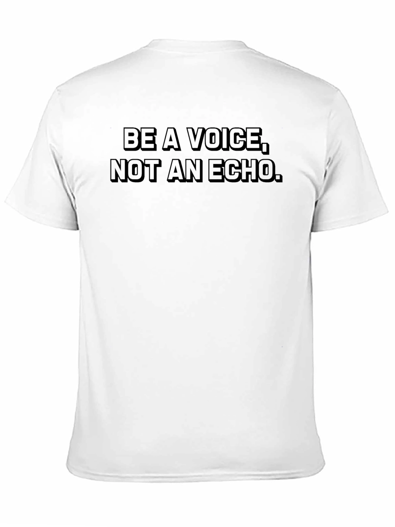 Be A Voice Black Graphic T-Shirt